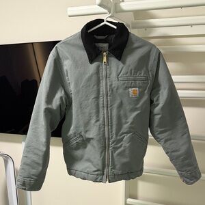 Carhartt WIP Green Jacket with Black Collar